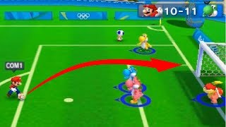 Mario and Sonic at The Rio 2016 Olympic Game( 3DS) #Football - Team Yoshi  vs Team Mario(CPU)