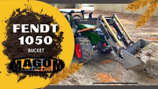 Tractor Fendt 1050 hydraulic conversion with Bucket | MAGOM HRC