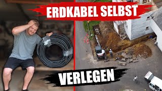 SO verlegst du ein Erdkabel richtig!! Hausanschluss selbst legen - DIY