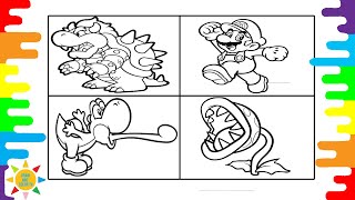 Super Mario Coloring Page|Super Mario and Friends Coloring|Levianth & Axol - Remember [NCS Release]