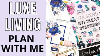 PLAN WITH ME | LUXE LIVING STICKER BOOK FROM LIVE LOVE POSH