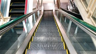 【古いエスカレーター 三菱製】大塚屋 岐阜店 降り 3~1階  MITSUBISHI Escalator at Otsukaya Gifu store in Japan