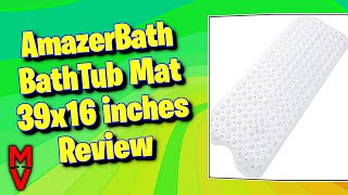 AmazerBath Bath Mat 39x16 inches review with Pictures | Non Slip | MumblesVideos Product Review