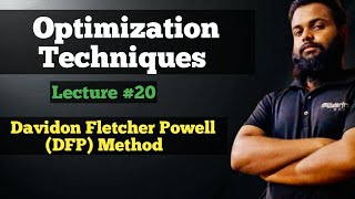 Davidon Fletcher Powell (DFP) Method for unconstrained Optimization by @Xpertmaths19