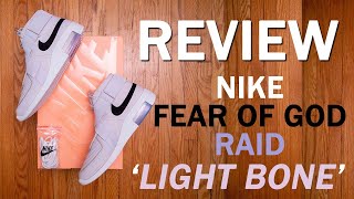 Baggy or Skinny pants with these? || Nike Air Fear of God Raid 'Light Bone' Review and On Feet