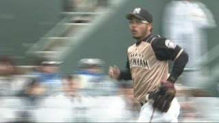 【好プレー】小谷野、体を回転、好送球 4月22日 オリックス-日本ハム