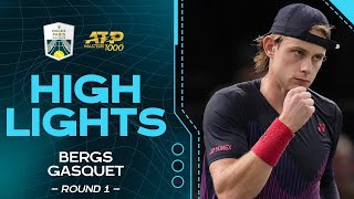 Bergs v. Gasquet Round 1 Highlights | Rolex Paris Masters 2024