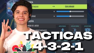 MIS NUEVAS TACTICAS DE LA 4-3-2-1 PARA FIFA 22!!  | TACTICAS & INSTRUCCIONES | FIFA 22