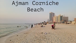 Ajman Beach Dubai| Corniche Beach Dubai| Beautiful Beach view in Ajman| Night view Corniche Beach.