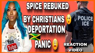 DEPORTATION USA🇺🇸MASS PANIC🇯🇲SPICE REBUKED BY CHURCH😮 #spice #ice #trump #deportation #jamaica #news