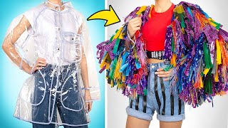 Turning a Boring Raincoat Into a Bright Outfit! ✨🌈Best Costume Ideas Slick Slime Sam's Maker World