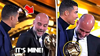 Pep Guardiola Jokes with Cristiano Ronaldo at Globe Soccer Awards 🤣❤️