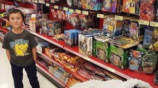 HUNTING FOR TOYS & POKEMON CARDS AT TARGET!! BUYING A WHOLE BOX OF STUFF! MEGA HAUL! SHOP 4 CLOTHES!