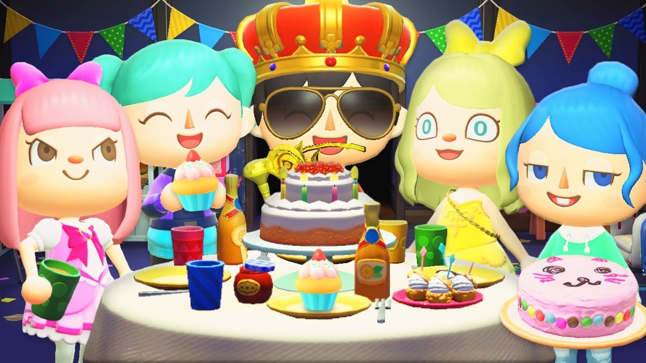 BIRTHDAY PARTY In Animal Crossing New Horizons! - YouTube