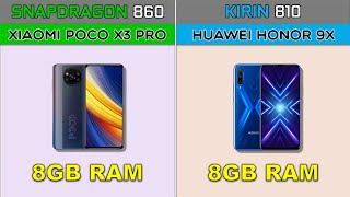 Snapdragon 860 vs Kirin 810 Performance Test \u0026 in Games Benchmarks