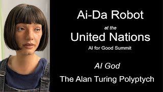 Ai-Da at the United Nations, AI For Good Global Summit 2024