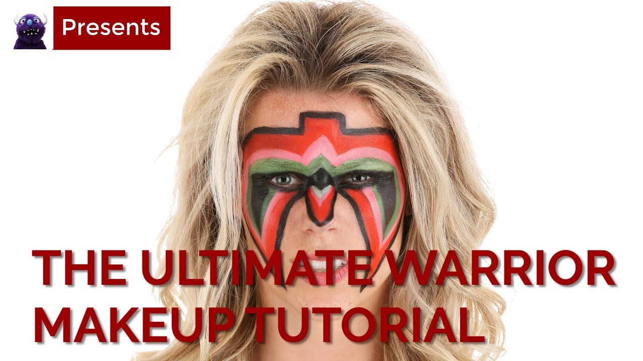 Ultimate Warrior Face Paint Tutorial Facepaint Blog Tagged Helene