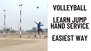 How to do Volleyball Jump hand service | jump serve |