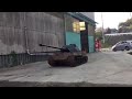 テスト走行自作キングタイガー戦車　test drive homemade kingtiger tank