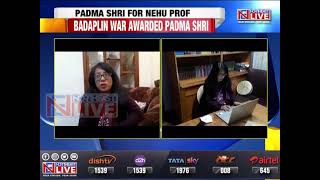 Meghalaya: NEHU Proffesor Badaplin War conferred with Padmashri