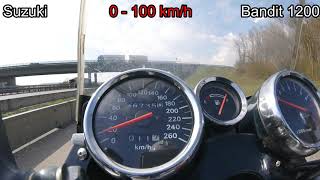 Suzuki Bandit 1200 0 - 100 km/h
