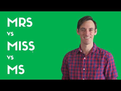 What is Mrs vs miss?