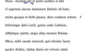 Aeneid 1.1-11 recitation