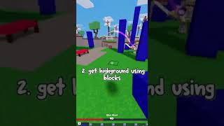 TOP *5* TRICKS *TANQR* USES IN PVP- Roblox Bedwars #shorts