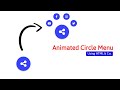 Animated Circular Navigation Menu using Html & CSS  | Simple Radial Menu @ravied