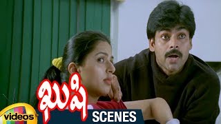 Pawan Kalyan Comforts Bhumika | Kushi Telugu Movie Scenes | Ali | Mango Videos