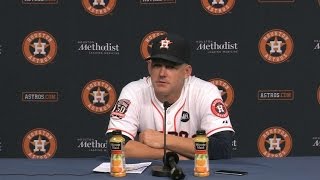 LAA@HOU: Hinch on loss to the Angels, postseason