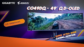 Unboxing CO49DQ - The  Super Ultra Wide Gaming Monitor | AORUS INDIA