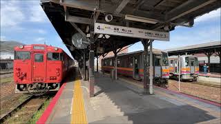 活況の津山駅　Bustling Tsuyama Station　(2024.4)