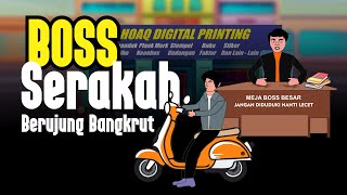 BOSS SERAKAH DAN TAMAK BERUJUNG BANGKRUT | CERITA KARTUN ANIMASI #cartoon