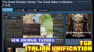 Victoria 3 Mod Tutorials: TGR Italian Unification