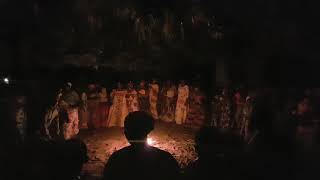 Makonde tribe women's circle dancing in a girls initiation celebration