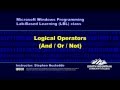 05J Logical Operators (VB & C#)