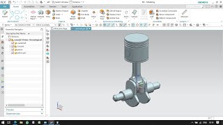 Single Cylinder Engine Mechanism in NX