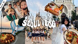 seoul vlog ep. 5 - the finale! lotte world in uniform, dance class with bada, kbbq, and shopping~