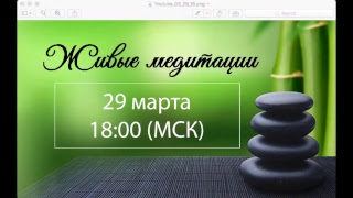 Живые медитации - 29 марта 2018 г. (18:00)