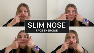 From a round nose to a SMALL NOSE in 9 exercises. Yoga face.