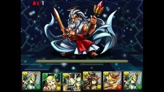 【パズドラ】星空の神域　神々の王 アテナPT