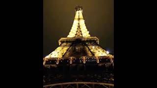 Lights on Eiffel Tower At Night #shorts #eiffeltower #paris #france