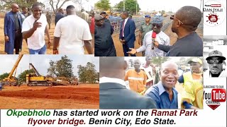 Okpebholo has started work on the Ramat Park flyover bridge, Benin City, Edo State