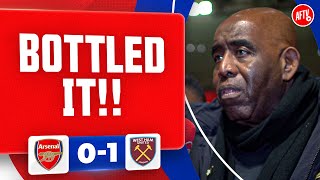 We Bottled It In The Board Room \u0026 The Pitch! (Robbie) | Arsenal 0-1 West Ham