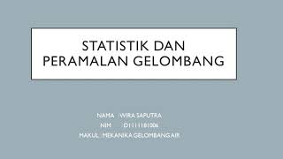 Statistik dan peramalan gelombang