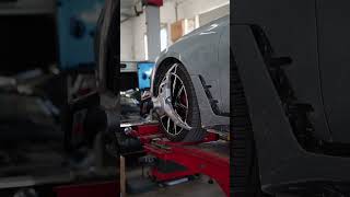 BMW i4 M50 in for NEW FRONT WHEEL and ALIGNMENT #bmw #automobile #electriccar #carrepair