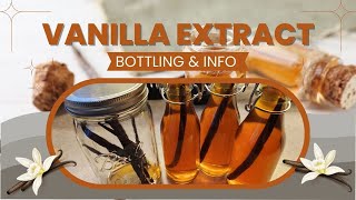 Homemade Vanilla Extract - Bottling \u0026 Information