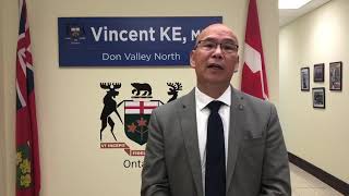 Vincent Ke MPP of DVN Raises Awareness About Racism Affecting Mental Health