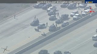 CHP chasing motorcycle suspect in Rancho Cucamonga